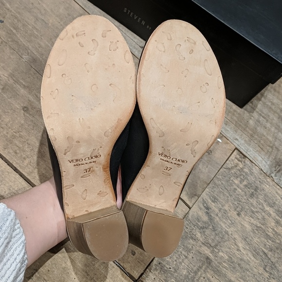 NWT Steven by Steve Madden black leather mules - Picture 4 of 7